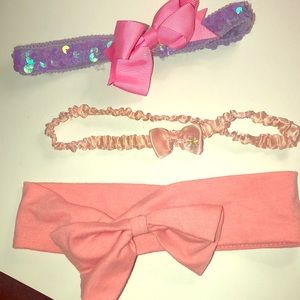 3 headband/ bows
